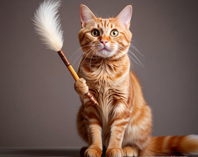 如何自制一个逗猫棒？