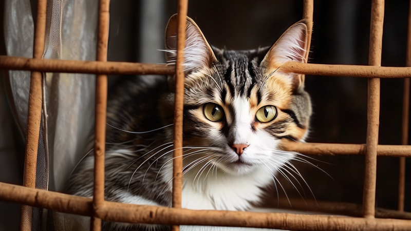 猫可以关在笼子里养吗？